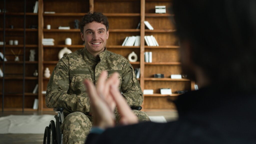 A veteran discusses Medication managment options during an individual therapy session.