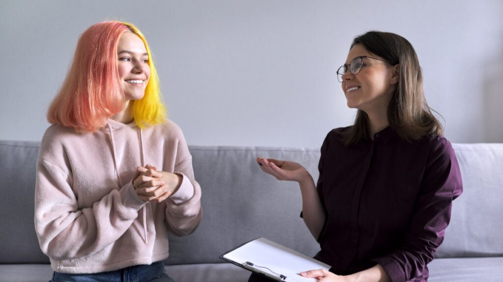 A young woman attends young adult psychiatry in raleigh nc