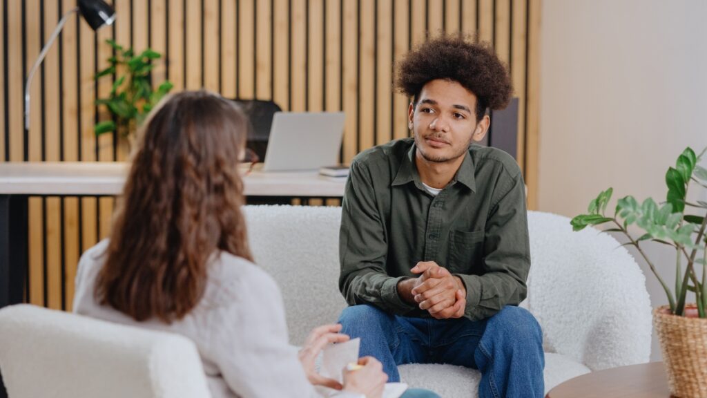 A young man enjoys young adult psychiatry in raleigh nc
